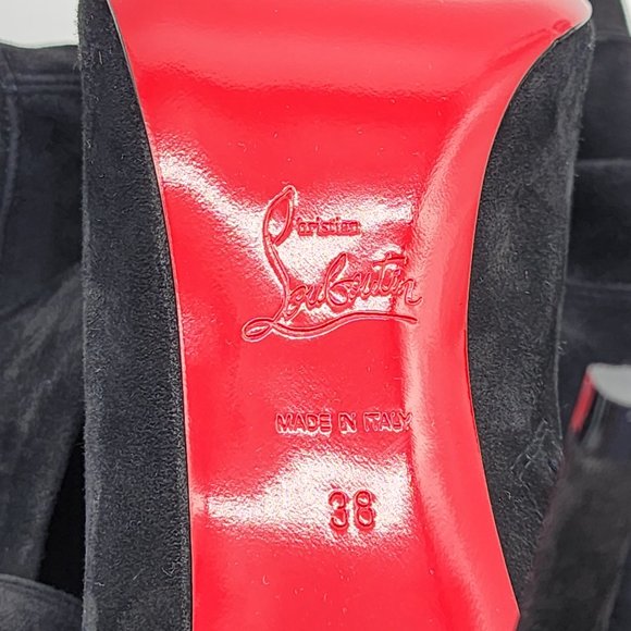 Christian Louboutin Kate Botta Alta Pointed Toe Over the Knee Suede Boot 38 - Picture 6 of 6